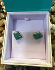 GTMW Blue Green Fox Turquoise Studs