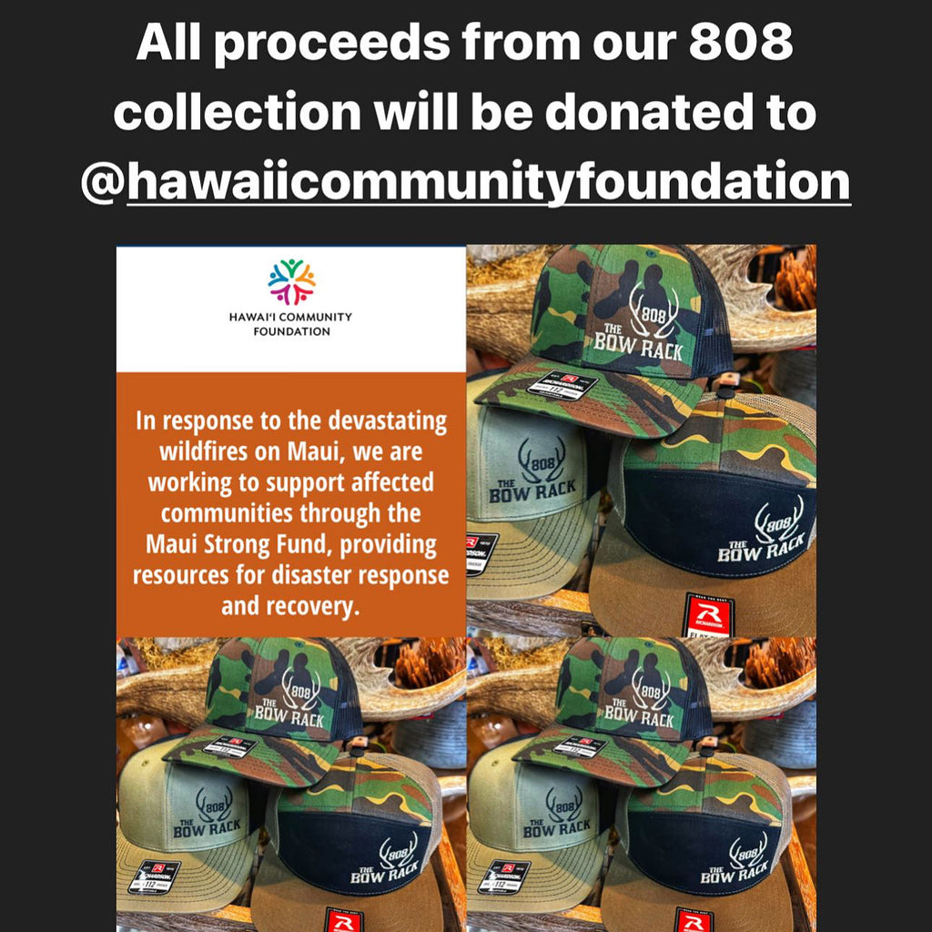 All Proceeds from Sales ofThe Bow Rack 808 Collection will be donated directly to Hawaii Community Foundation.