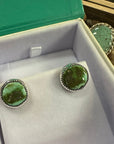 GTMW Blue Green Stone Mtn Turquoise Studs