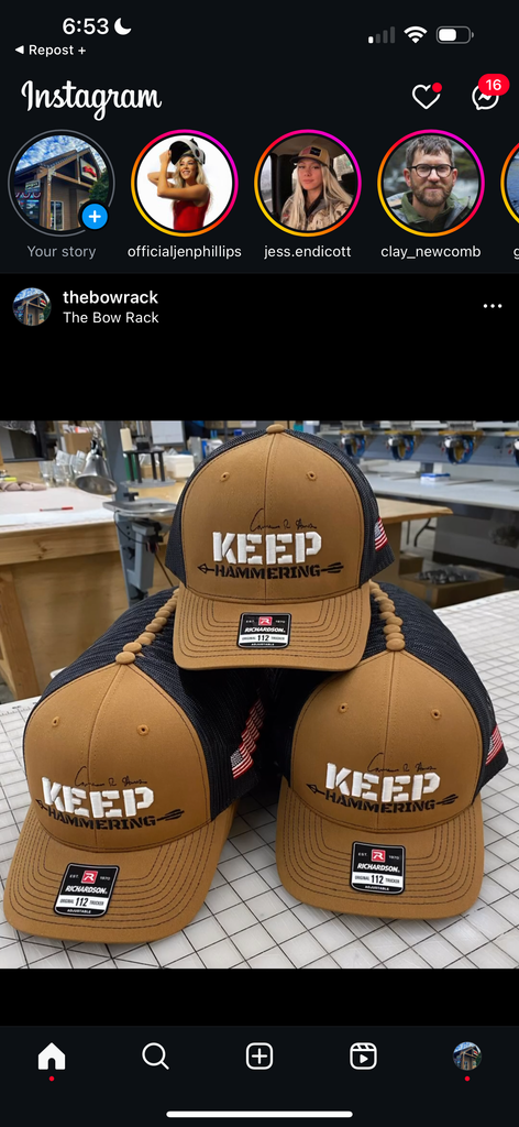 Cameron hanes hot sale keep hammering hat